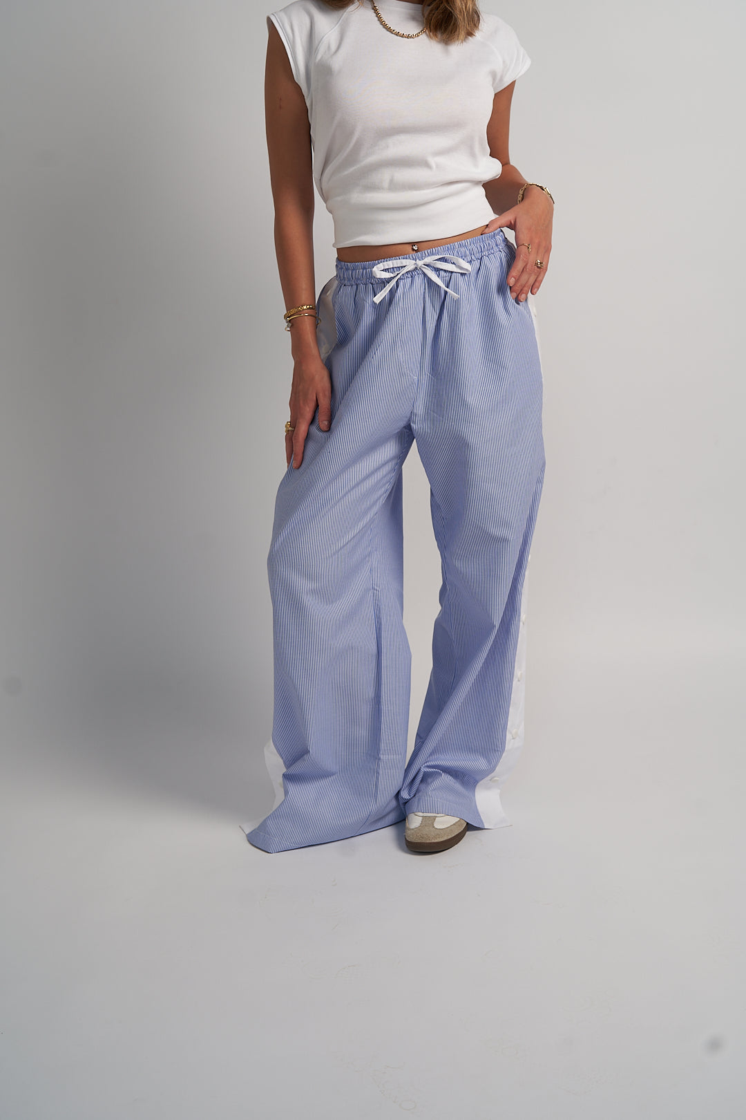 StripeLine Blue Pants