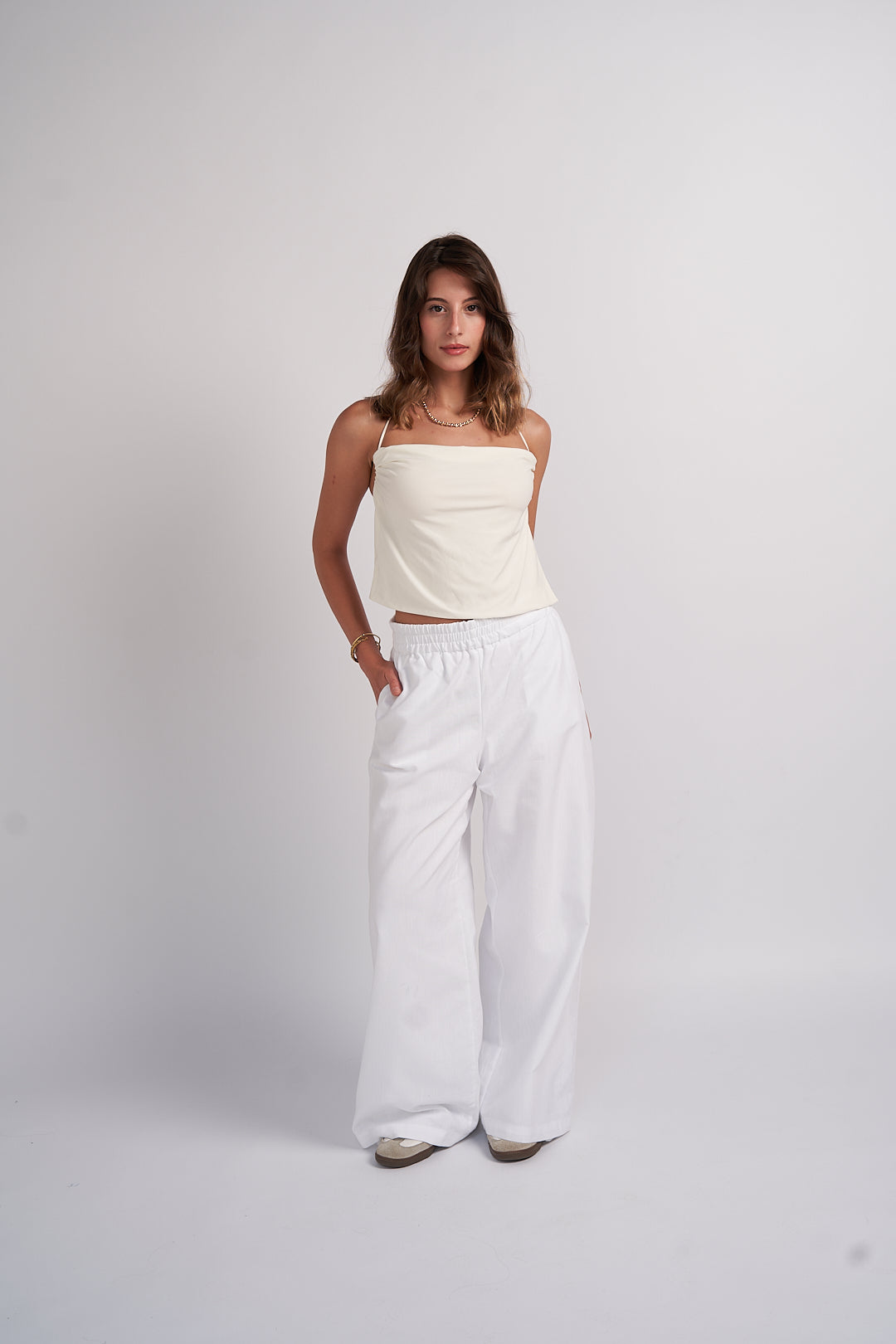 Ivory Linen Pants