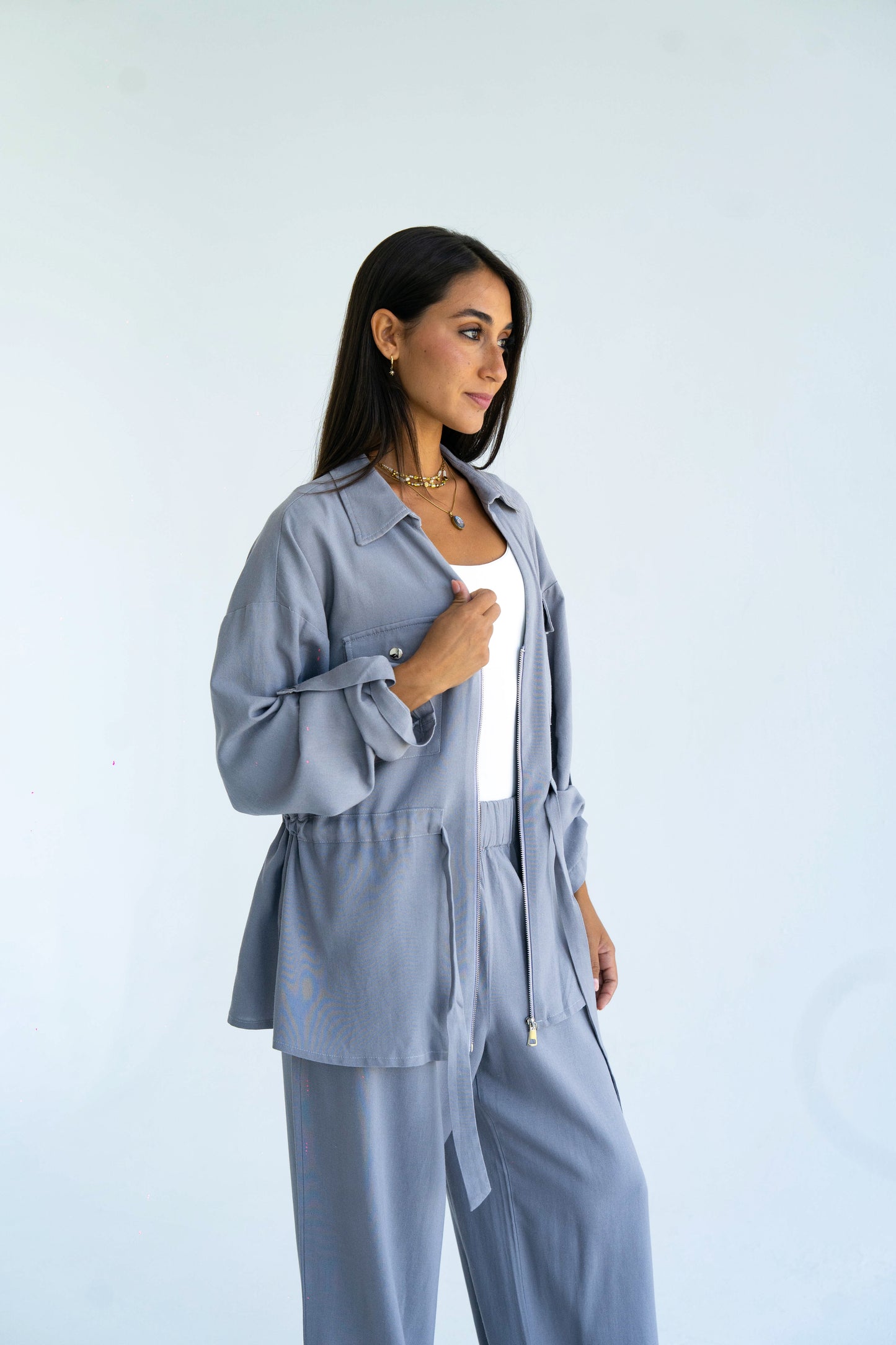 Silver Linen set