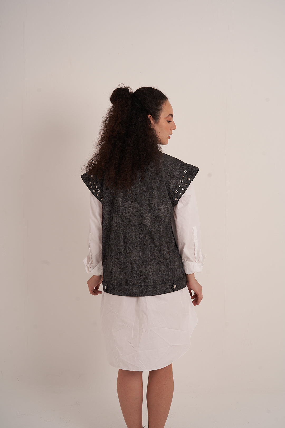 Black Denim Vest
