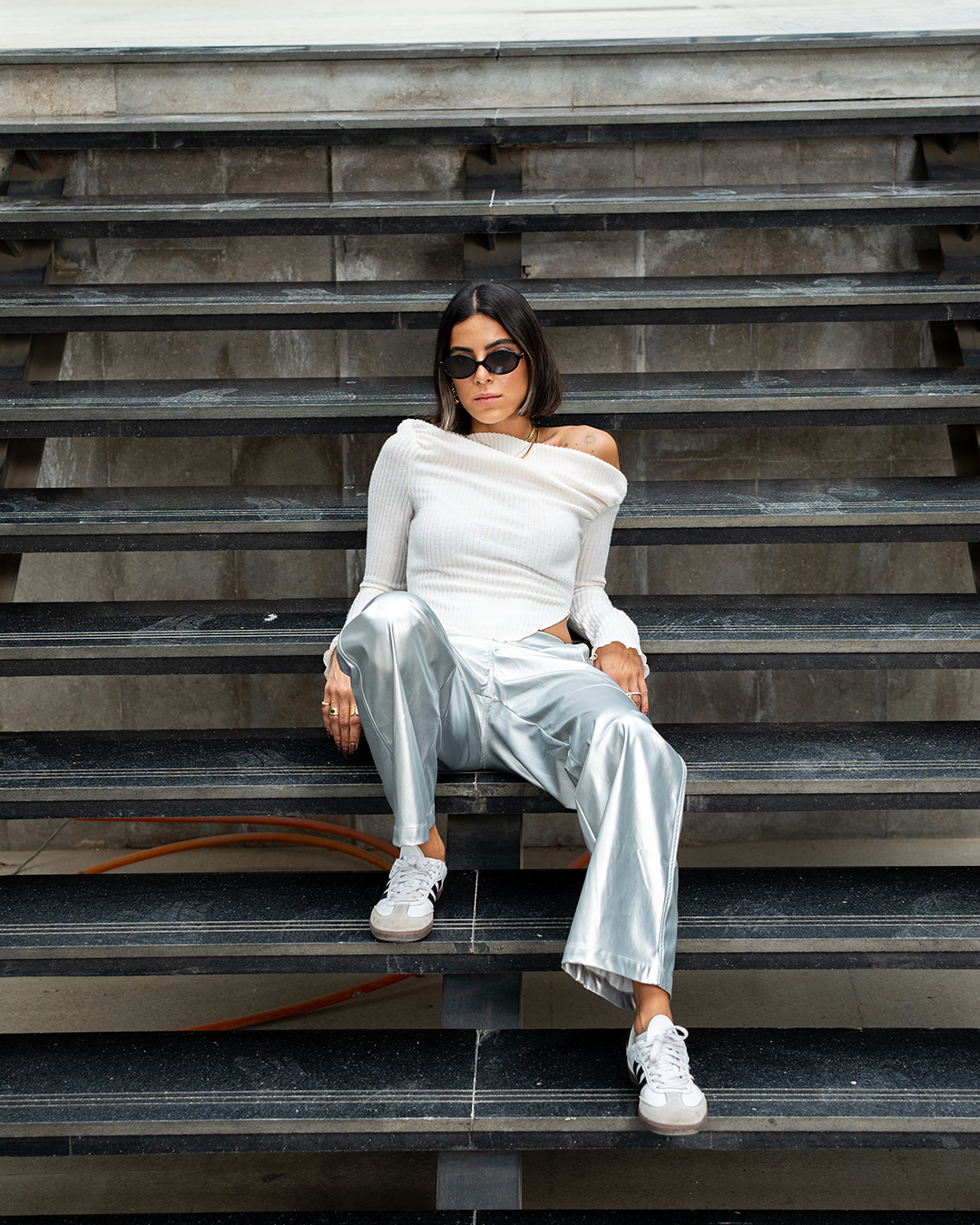 Diamond Leather Pants