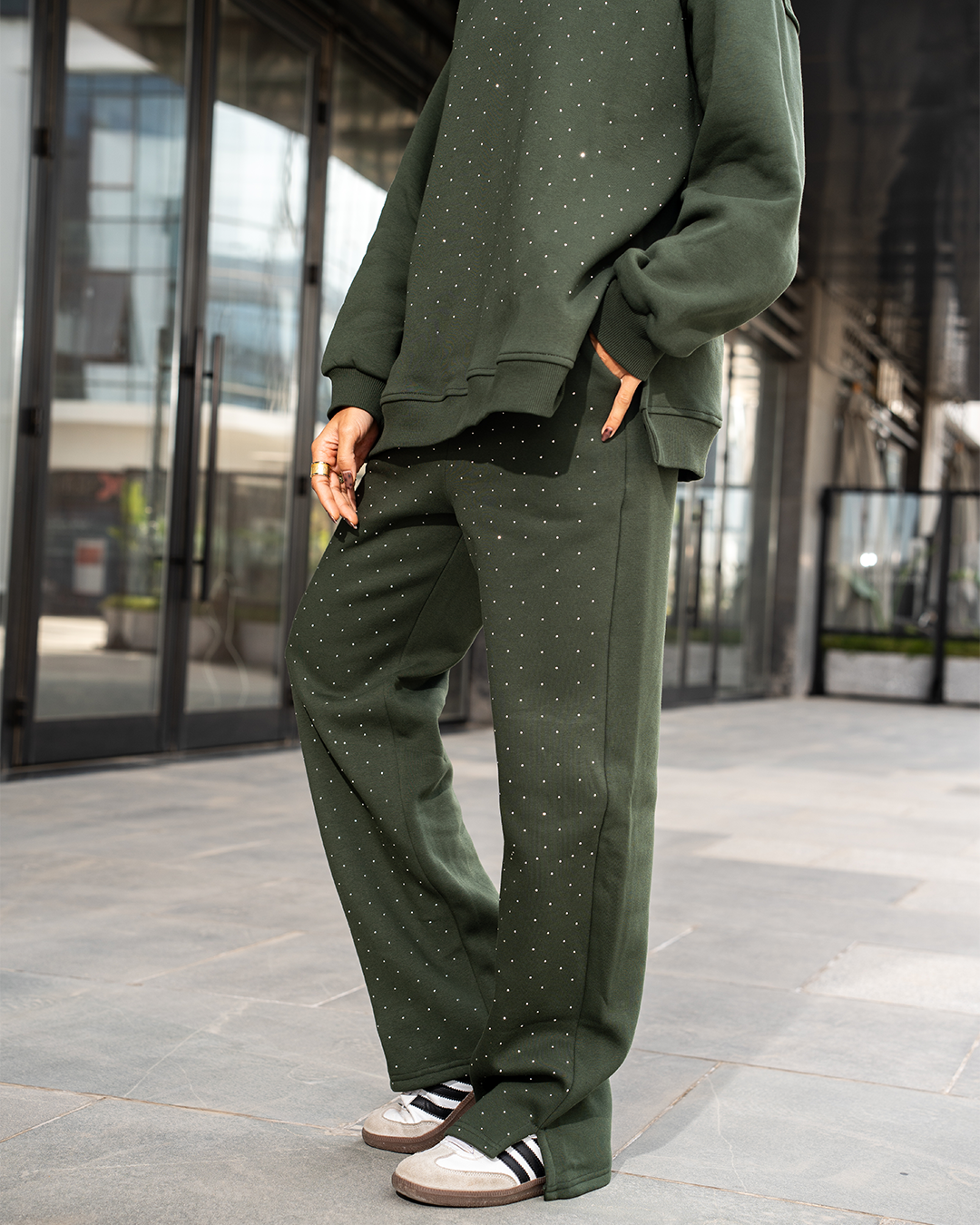 Olive Studs Melton Set