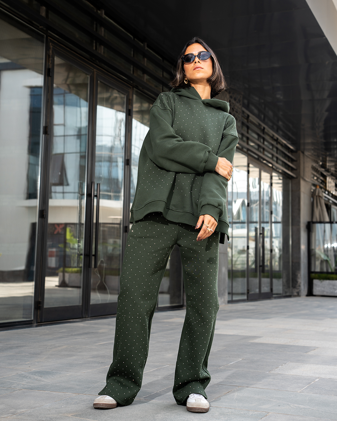 Olive Studs Melton Set