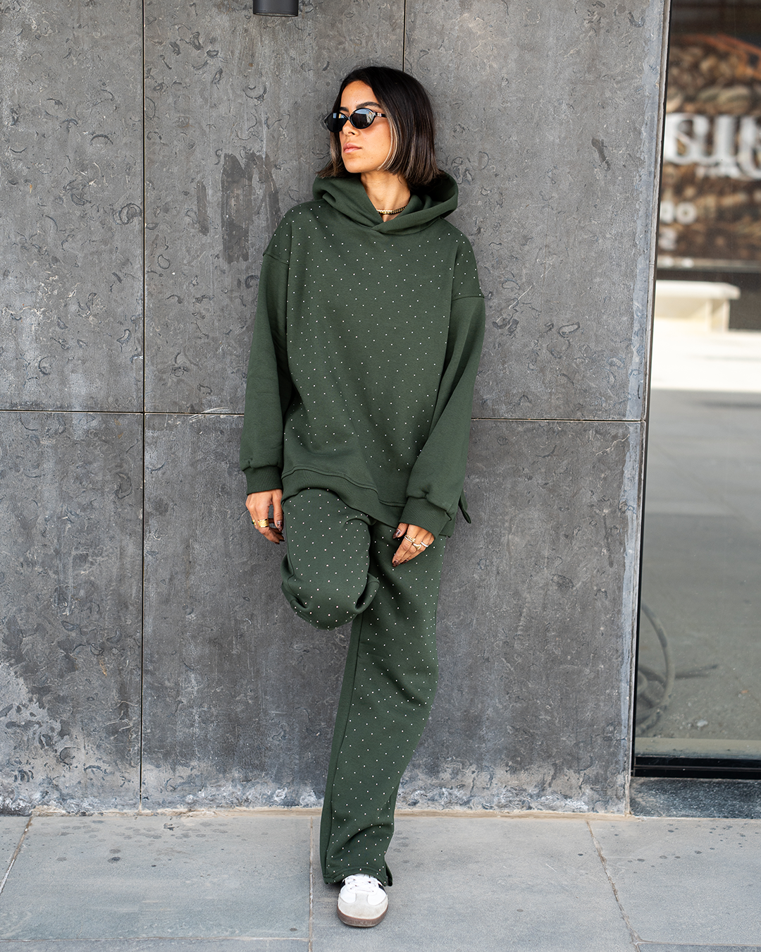 Olive Studs Melton Set