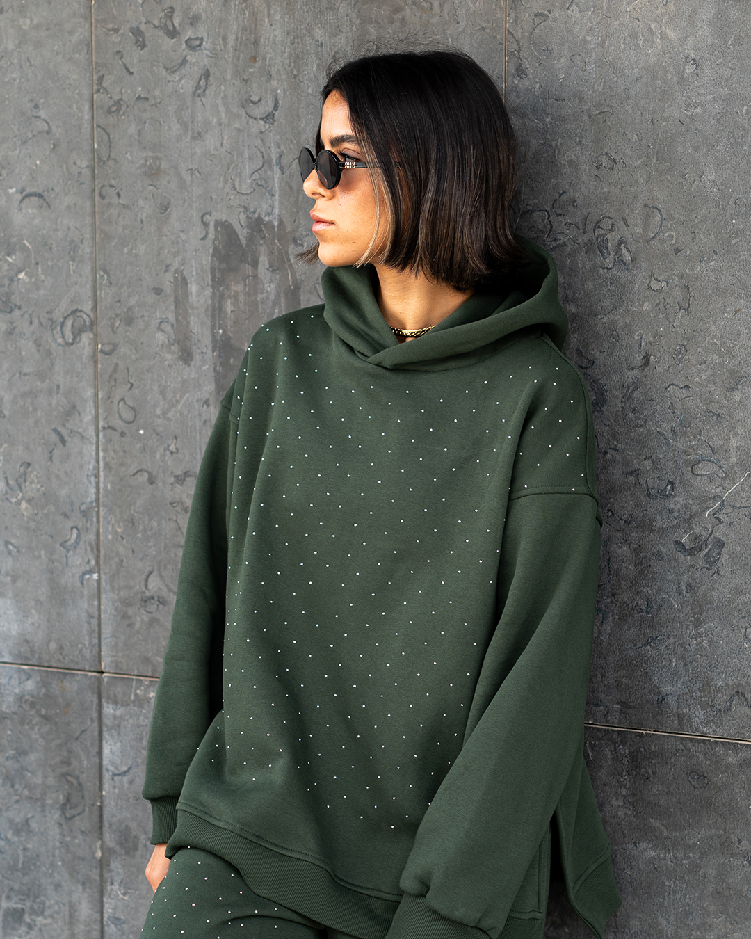 Olive Studs Melton Set