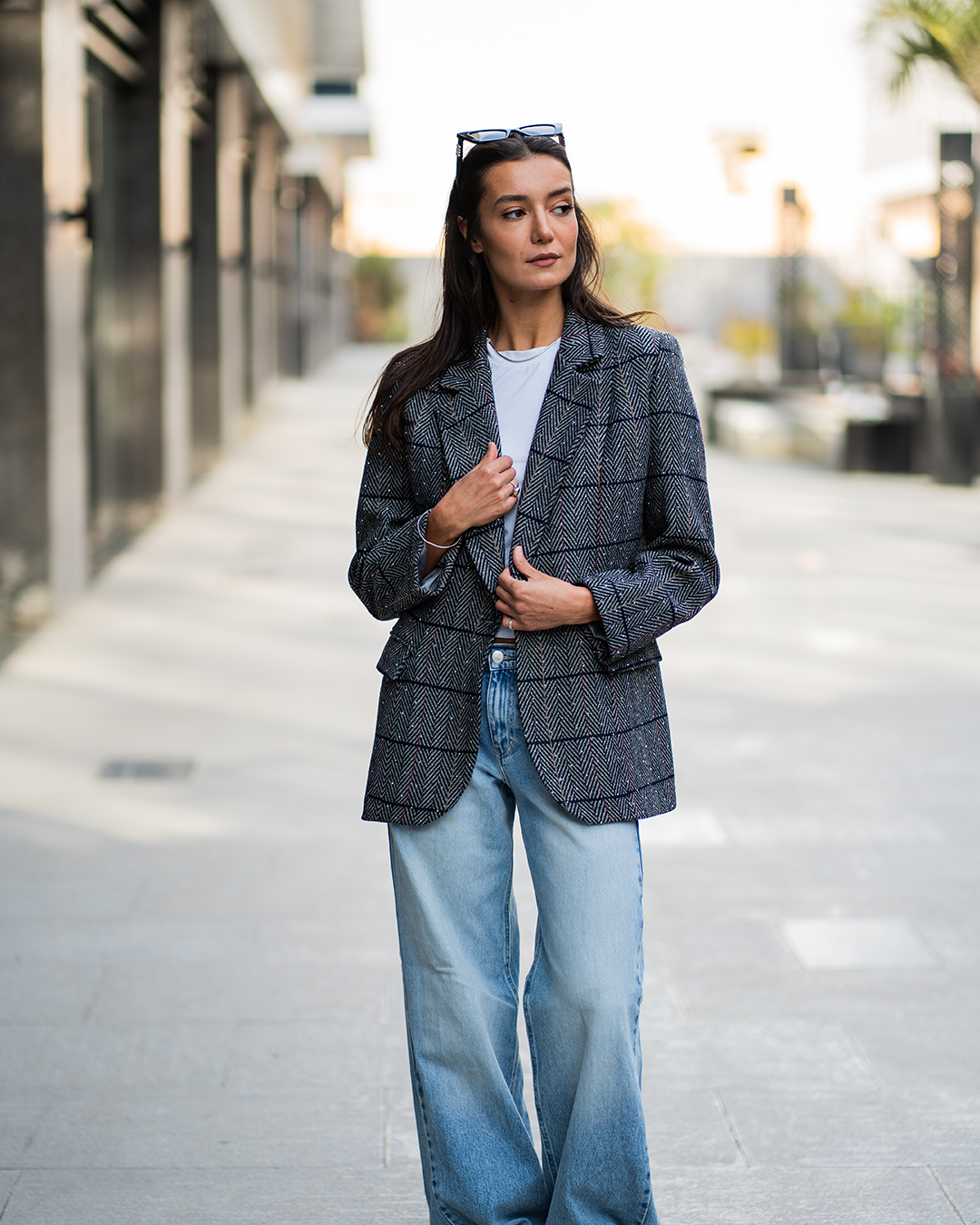 Timeless Studded Grey Blazer