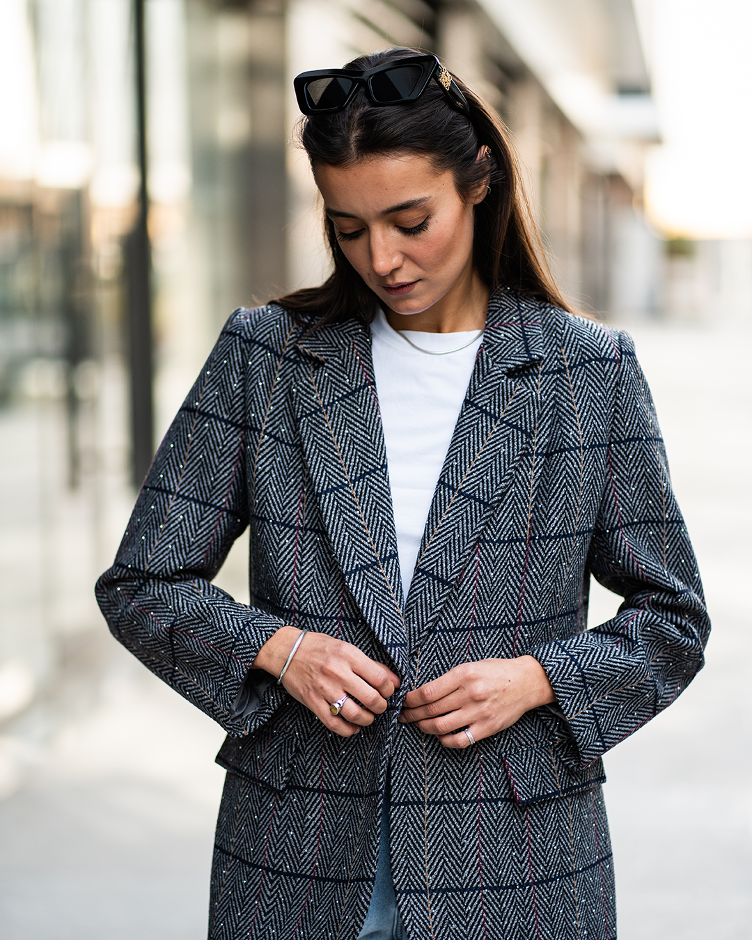 Timeless Studded Grey Blazer