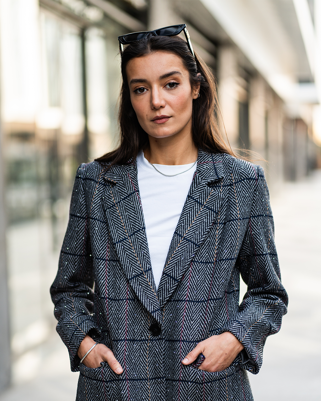 Timeless Studded Grey Blazer