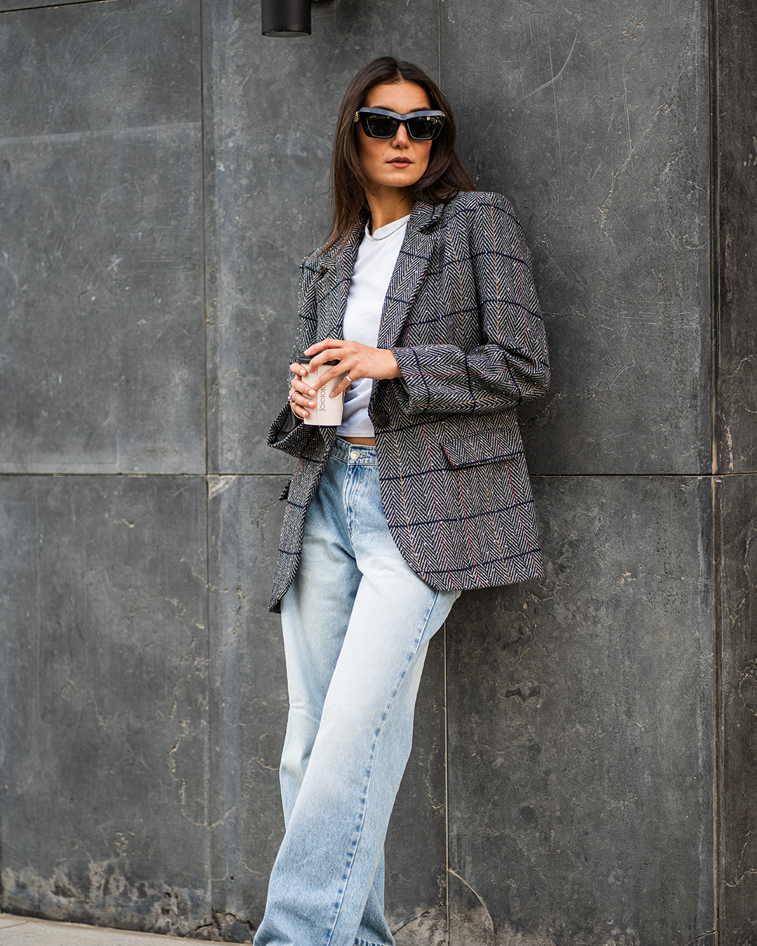 Timeless Studded Grey Blazer