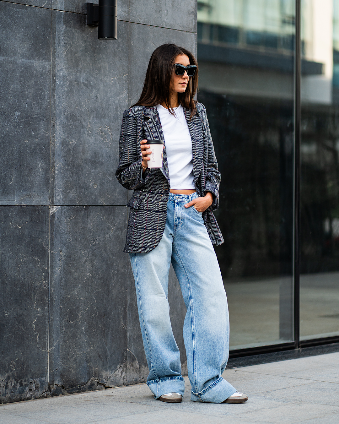 Timeless Studded Grey Blazer