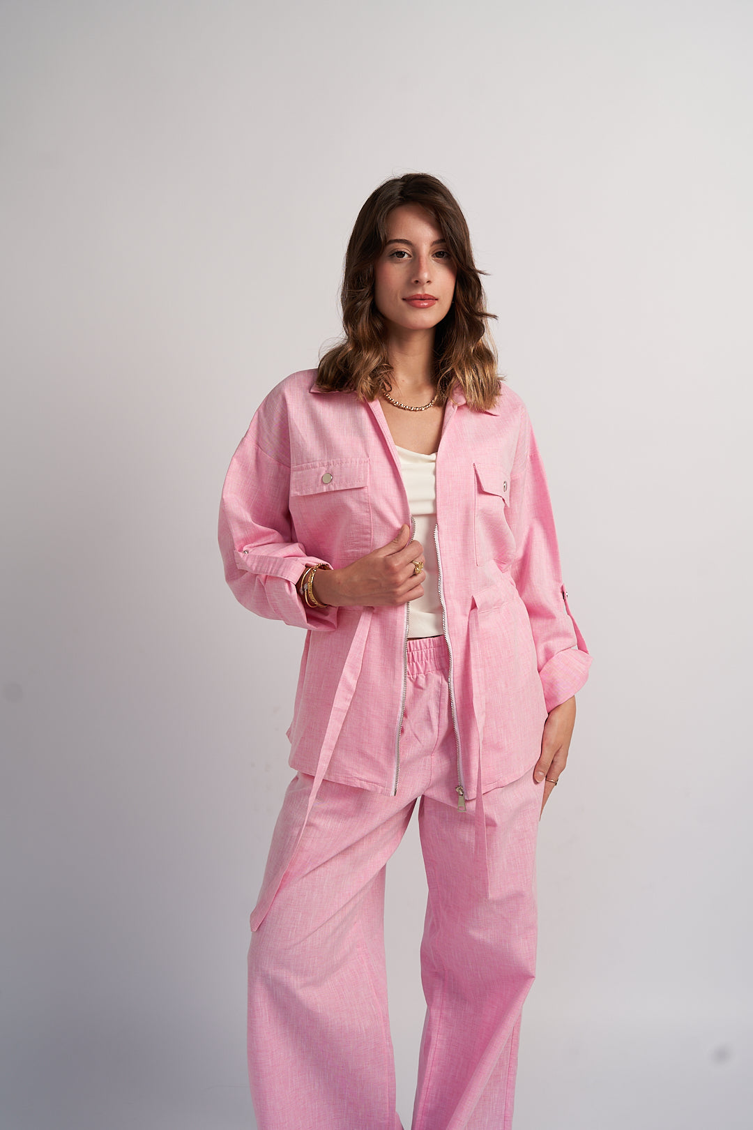 Blush Linen Pants