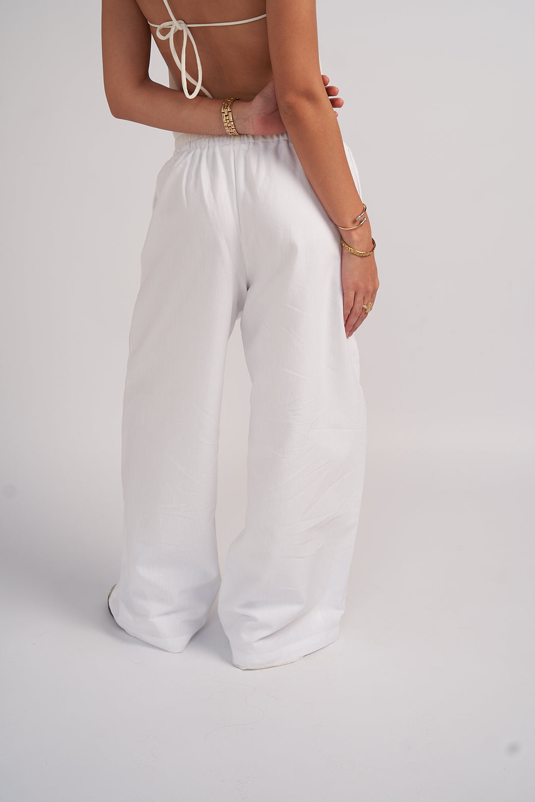 Ivory Linen Pants