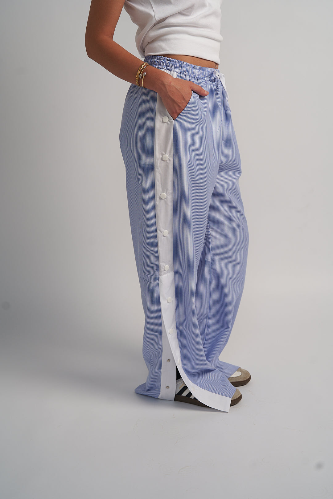 StripeLine Blue Pants