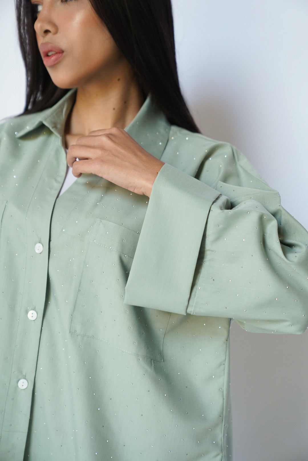 Olive Studs Shirt