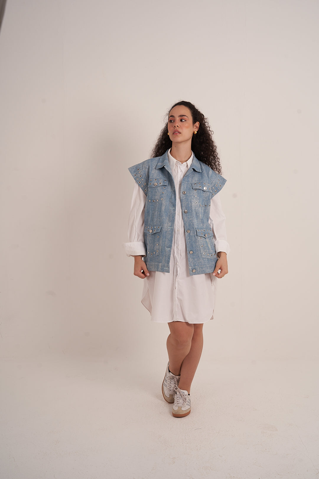 Blue Denim Vest