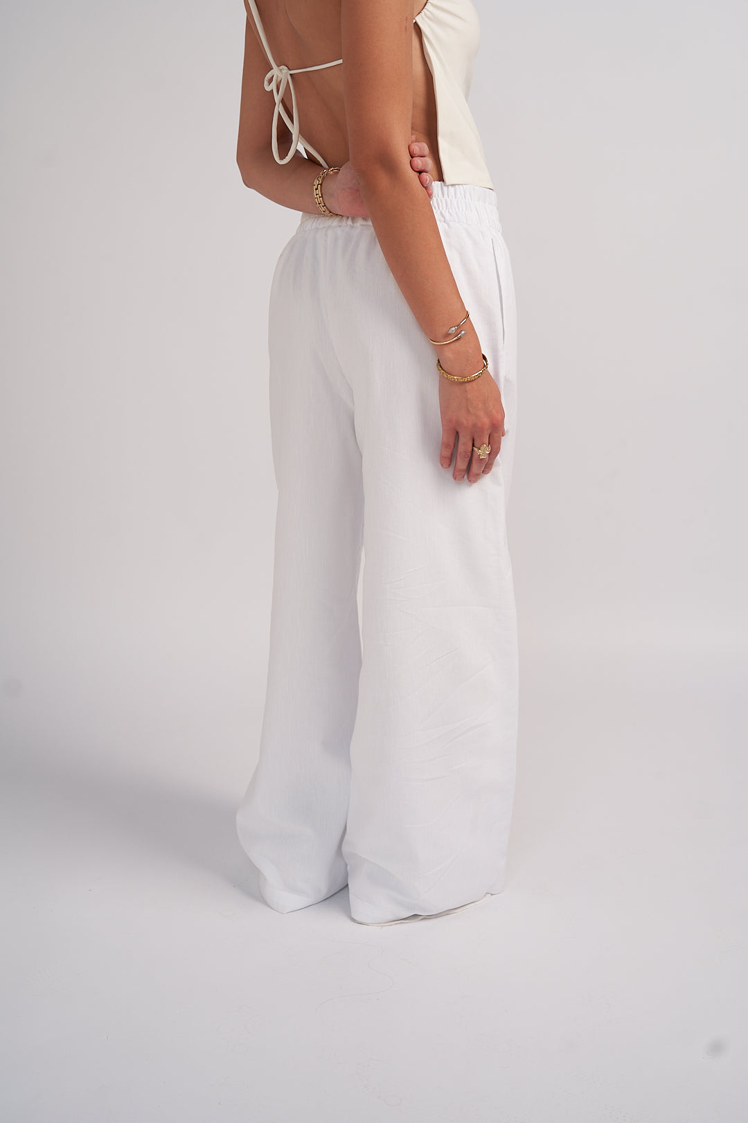 Ivory Linen Pants