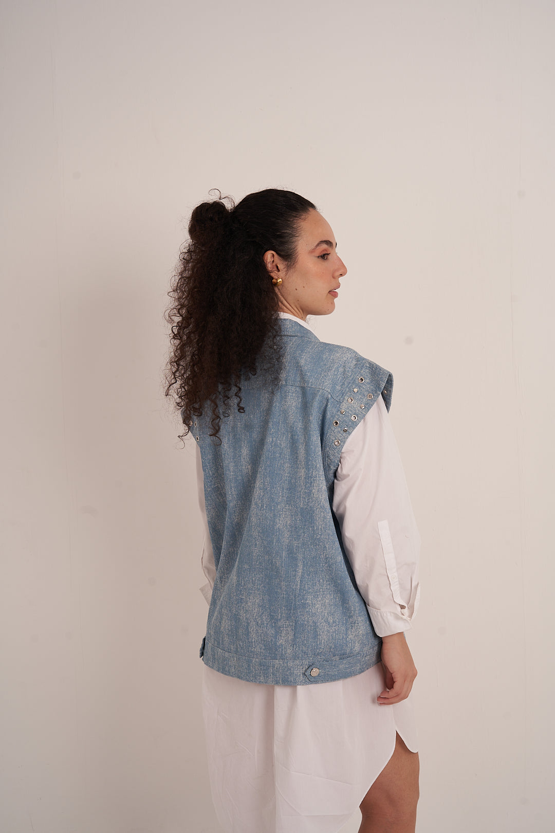 Blue Denim Vest