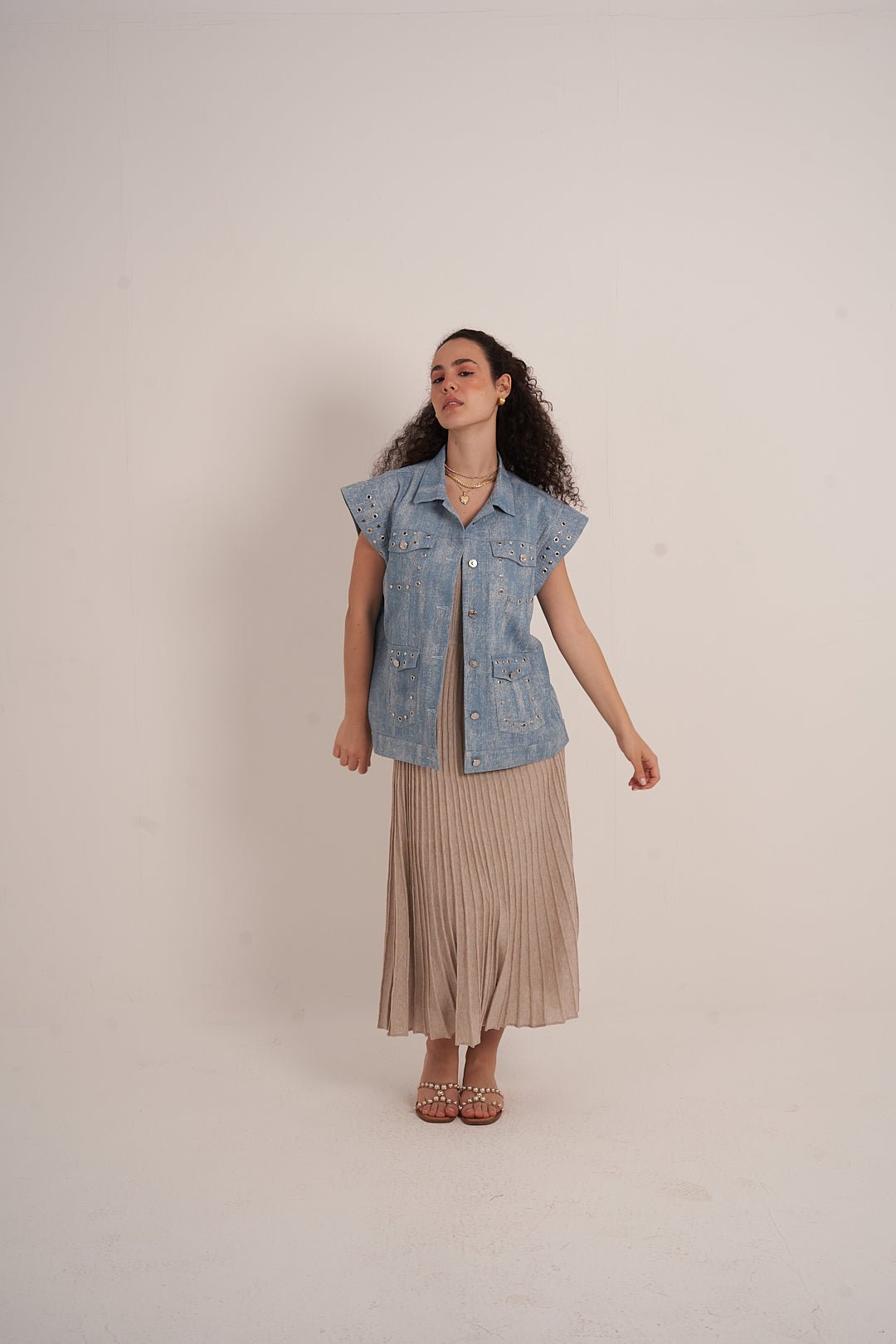 Blue Denim Vest
