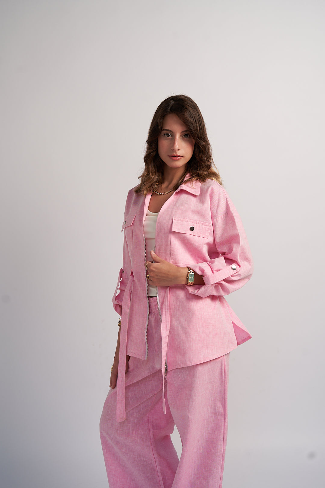 Blush Linen Shirt ONLY