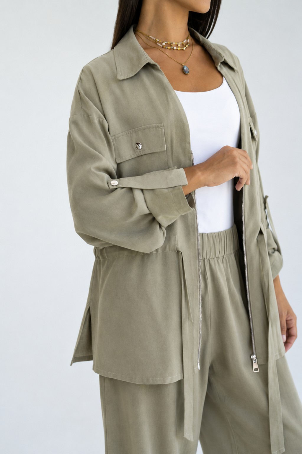 Olive Linen set