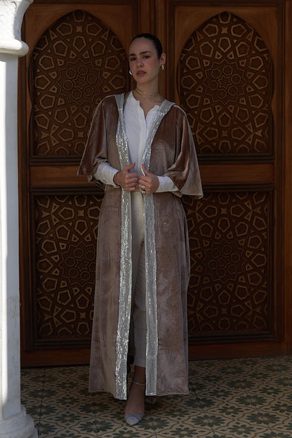 Champagne Velvet Kaftan