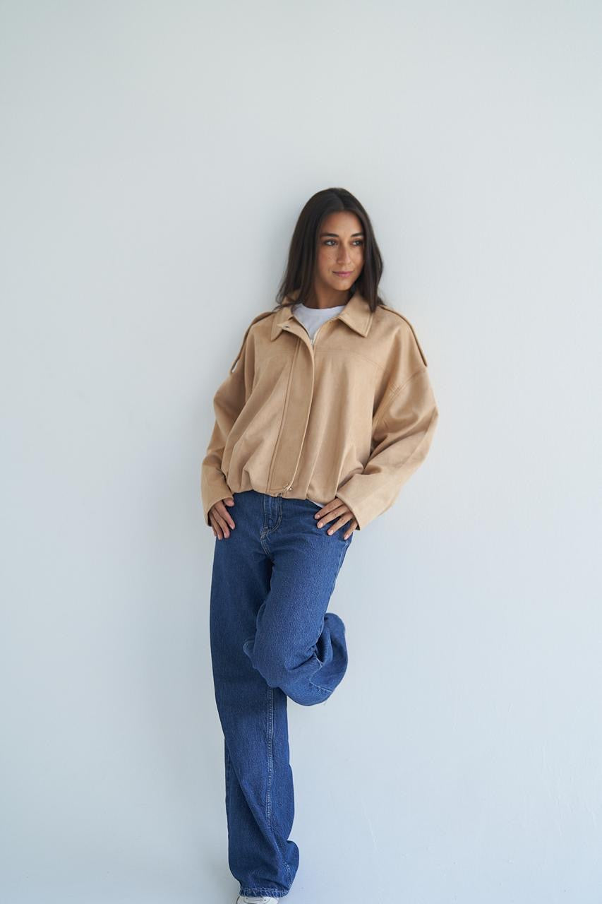 Latte Suede Jacket
