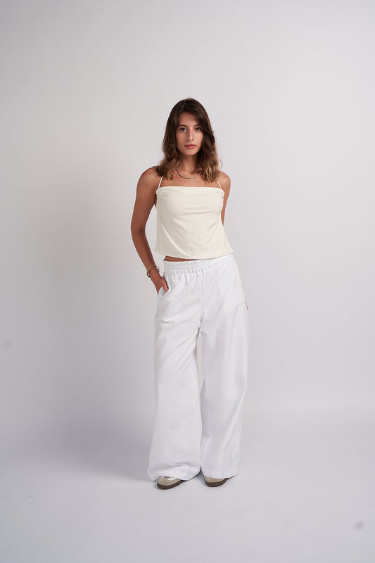 Ivory Linen Pants
