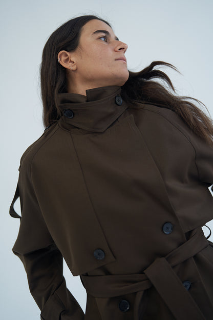 Mocha Trench Coat