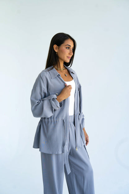 Silver Linen set