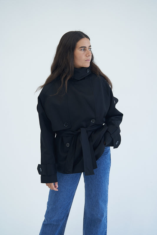 Noir Trench Jacket