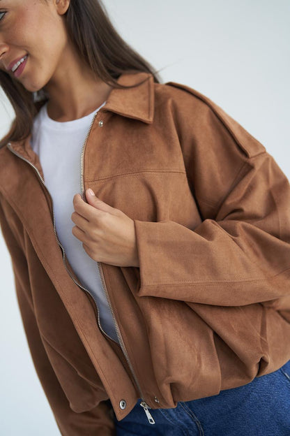 Camel Suede Jacket