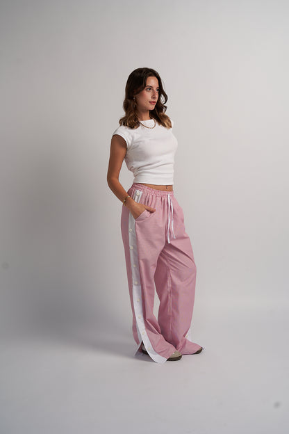 StripeLine Red Pants