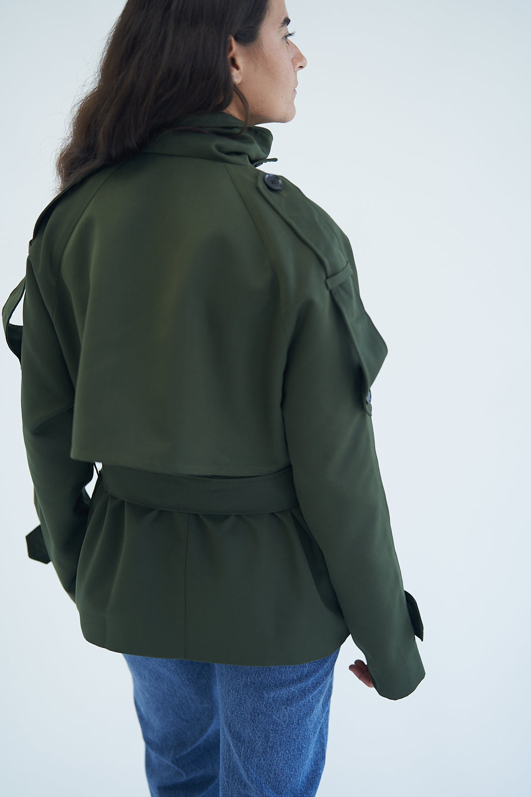 Army Mood Trench Jacket