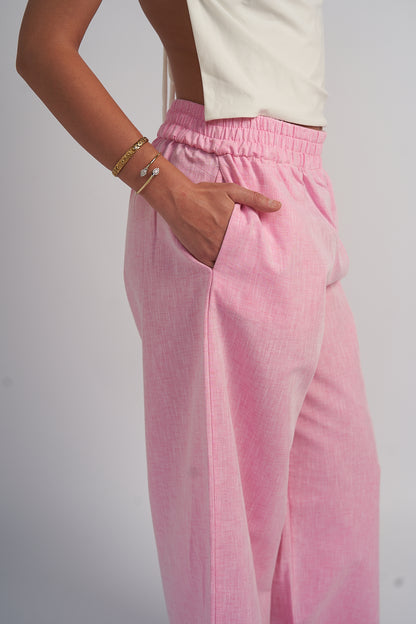Blush Linen Pants