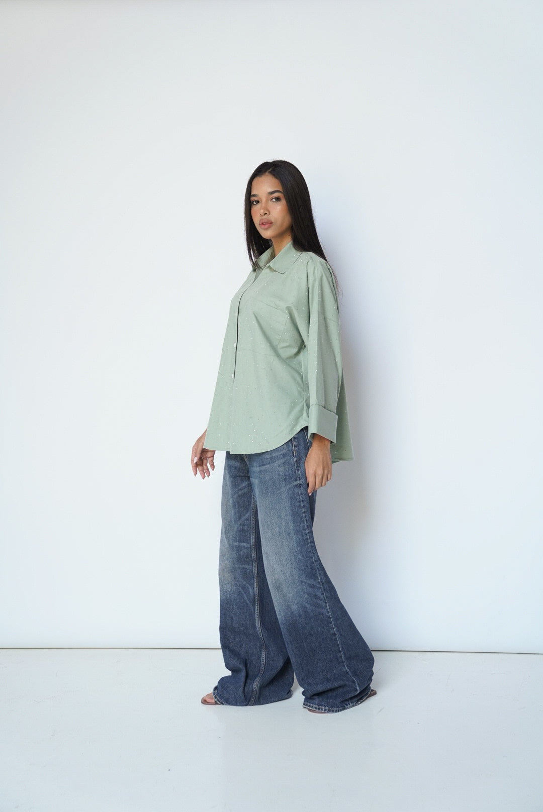 Olive Studs Shirt