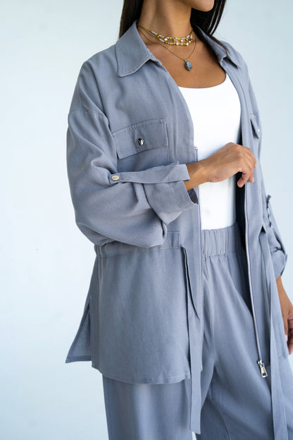 Silver Linen set