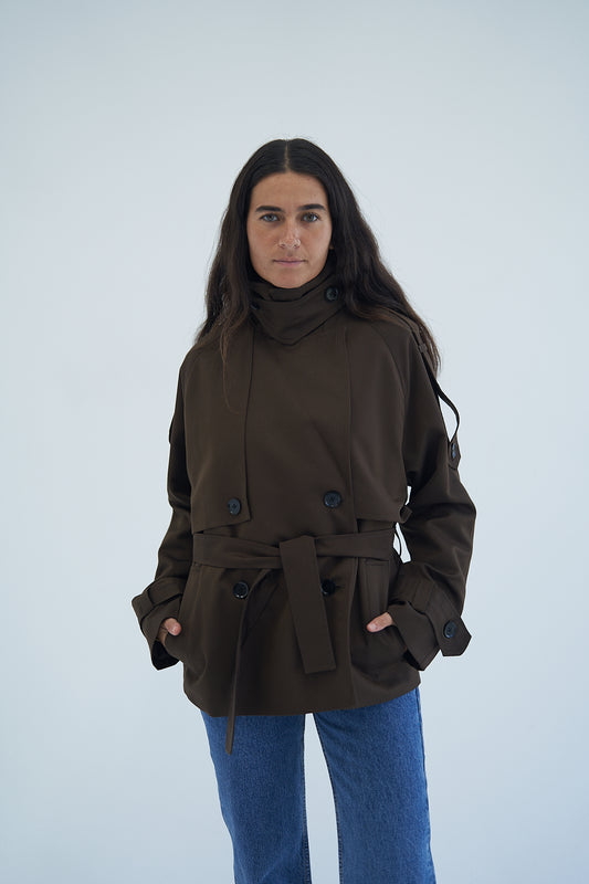 Mocha Trench Coat