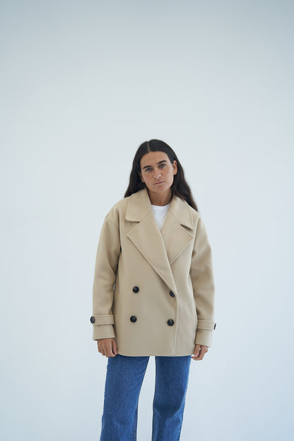 Beige Wool Jacket