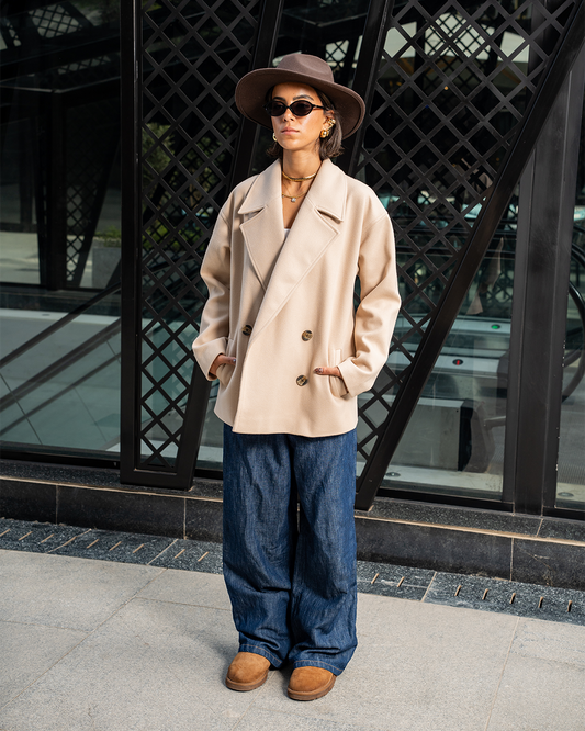 Beige Wool Jacket