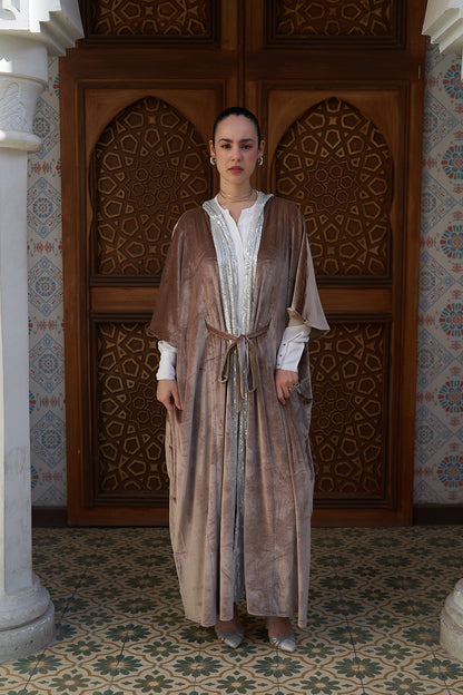 Champagne Velvet Kaftan