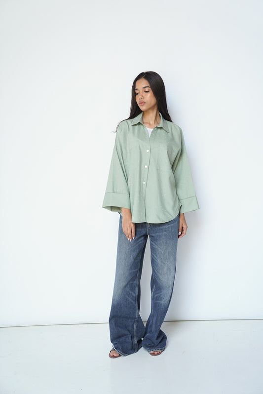 Olive Studs Shirt
