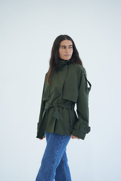 Army Mood Trench Jacket