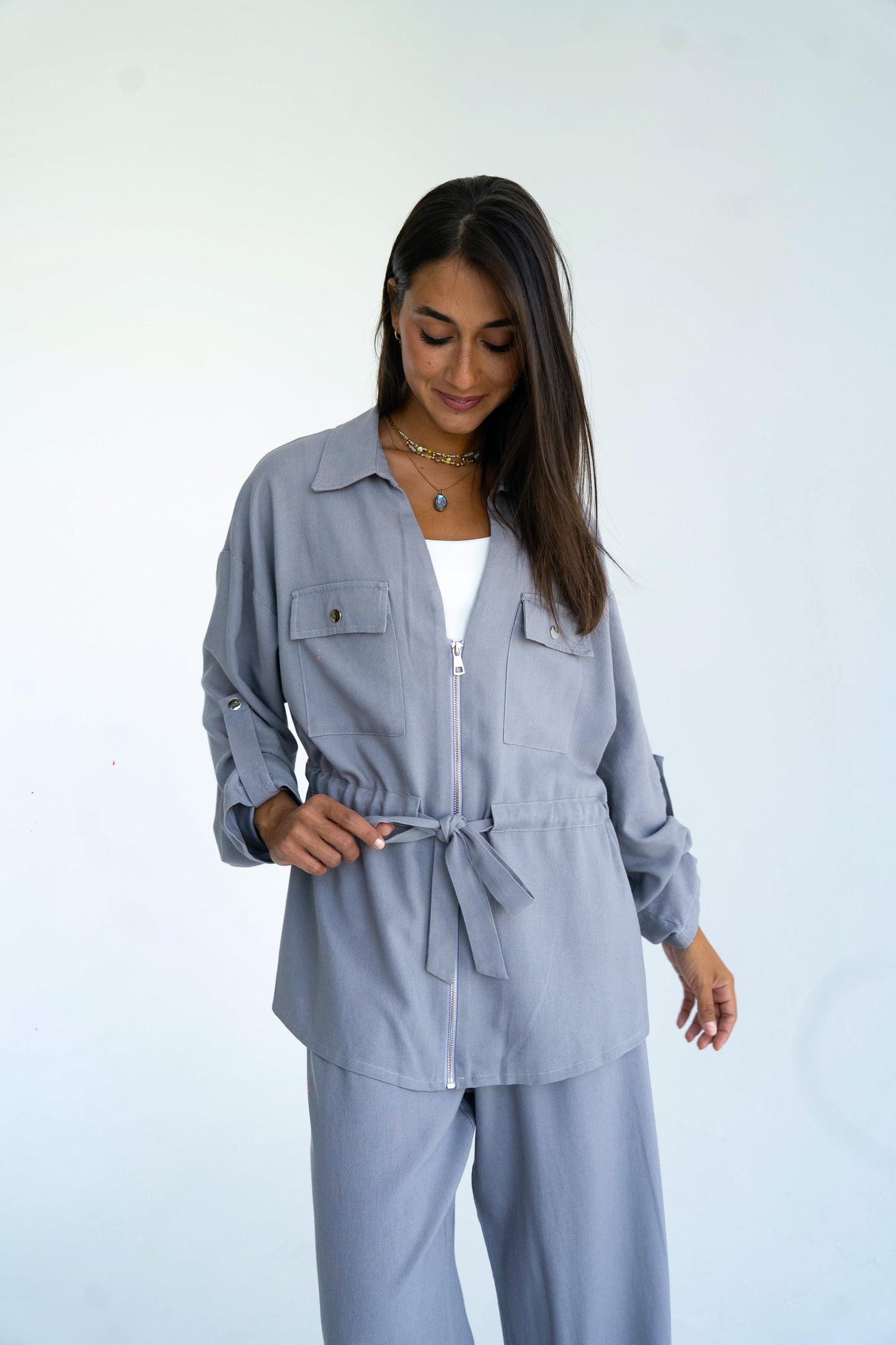 Silver Linen set