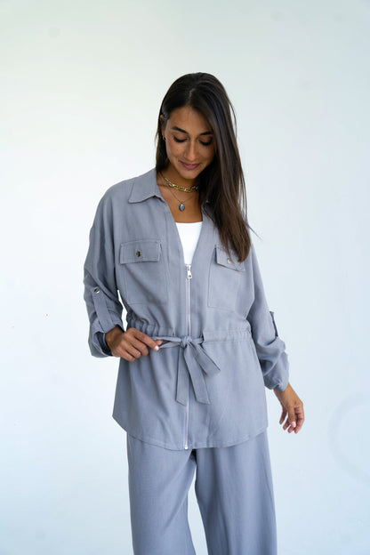 Silver Linen set