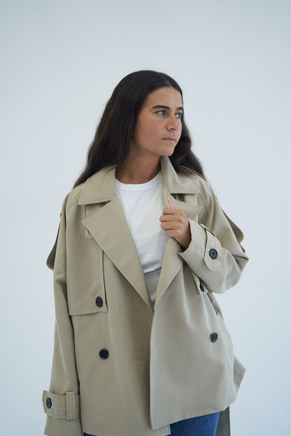 Latte Trench Jacket