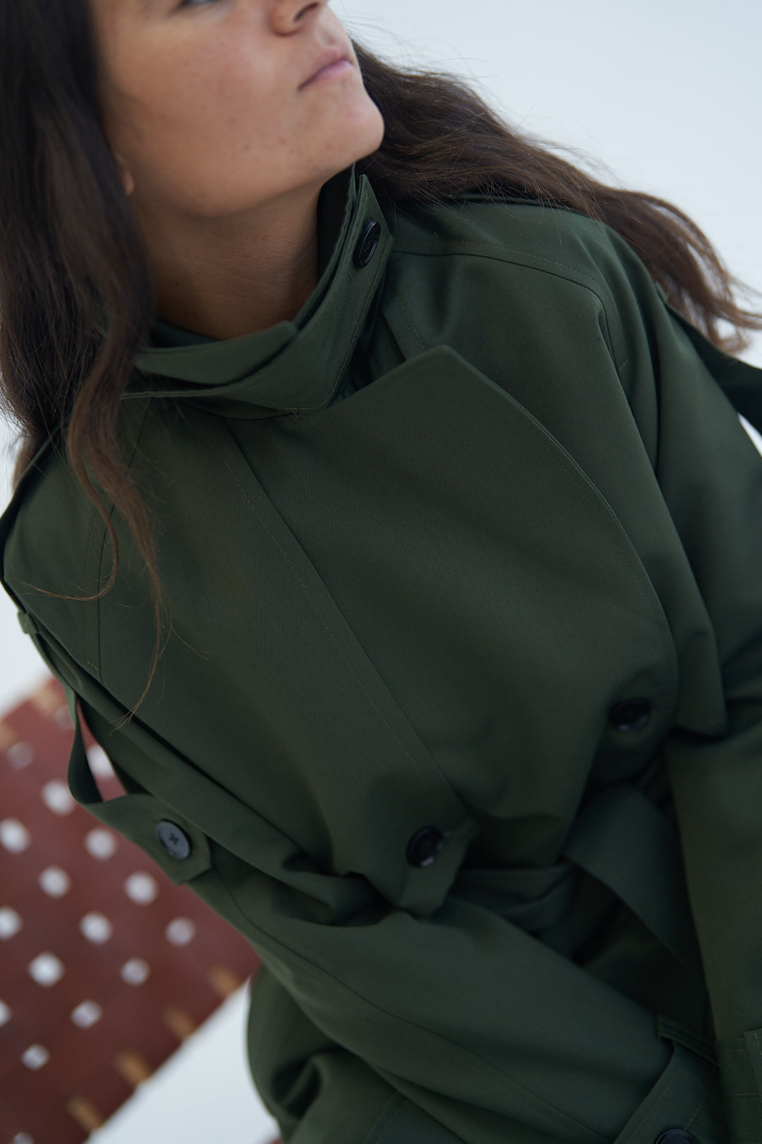 Army Mood Trench Jacket