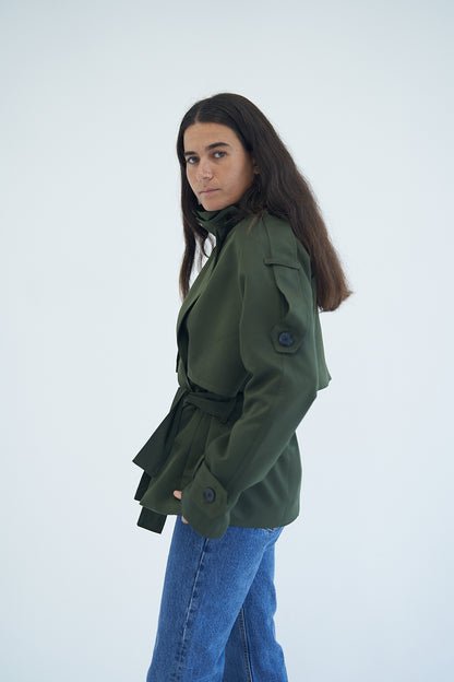 Army Mood Trench Jacket