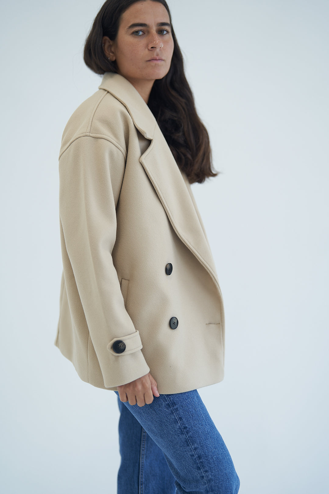 Beige Wool Jacket