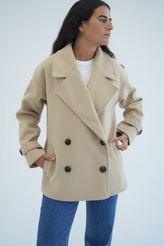Beige Wool Jacket