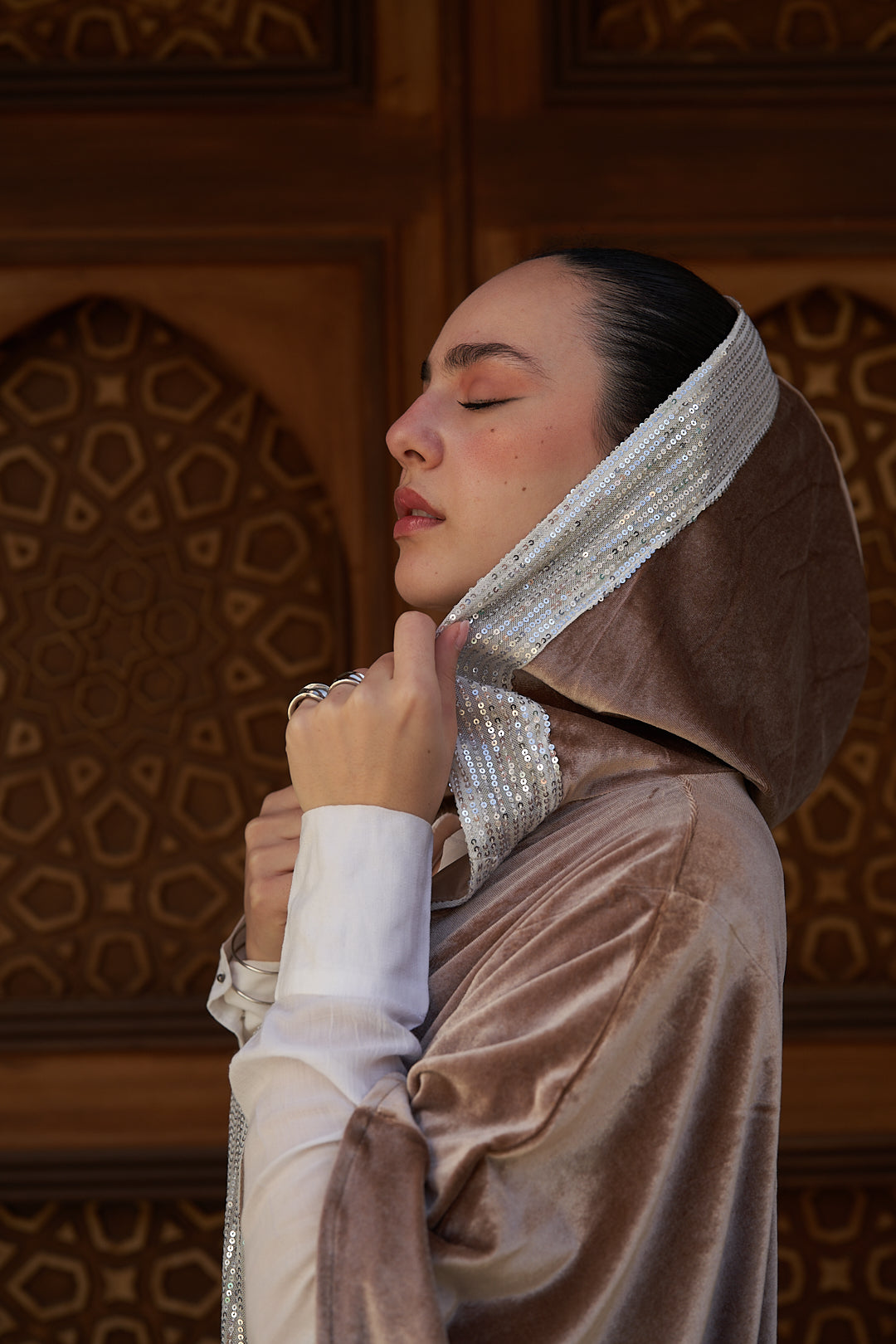 Champagne Velvet Kaftan